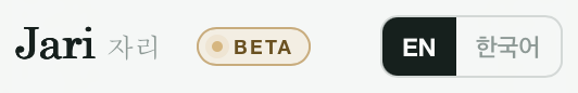 Jari bilingual beta header